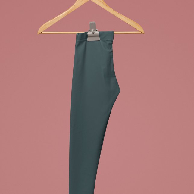 Gunmetal Solid Plain Colour Leggings (Creator Uploaded)