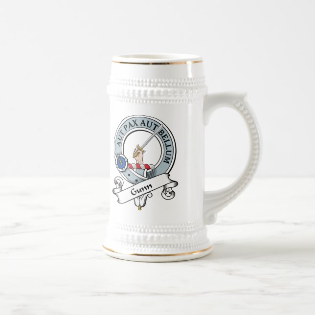 Gunn Clan Badge Beer Stein (Right)