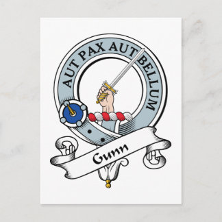 Gunn Clan Badge Postcard