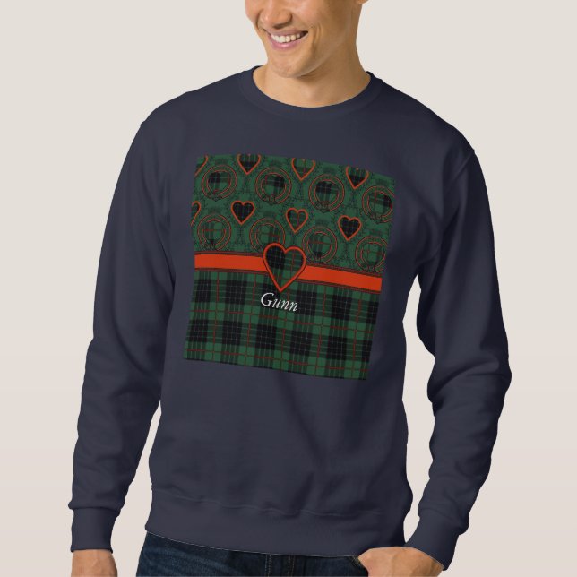 Gunn clan Plaid Scottish tartan Sweatshirt (Front)