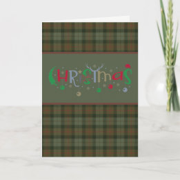 Gunn Clan Tartan Holiday Card