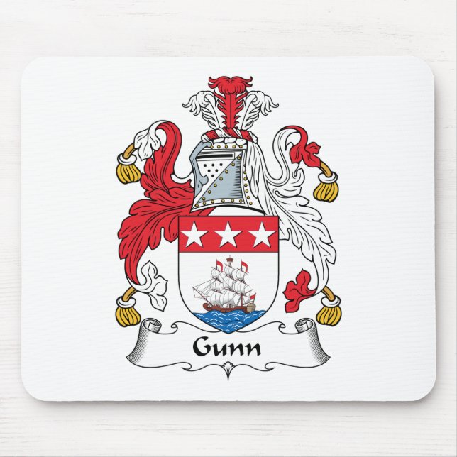 Gunn Family Crest Mouse Pad (Front)