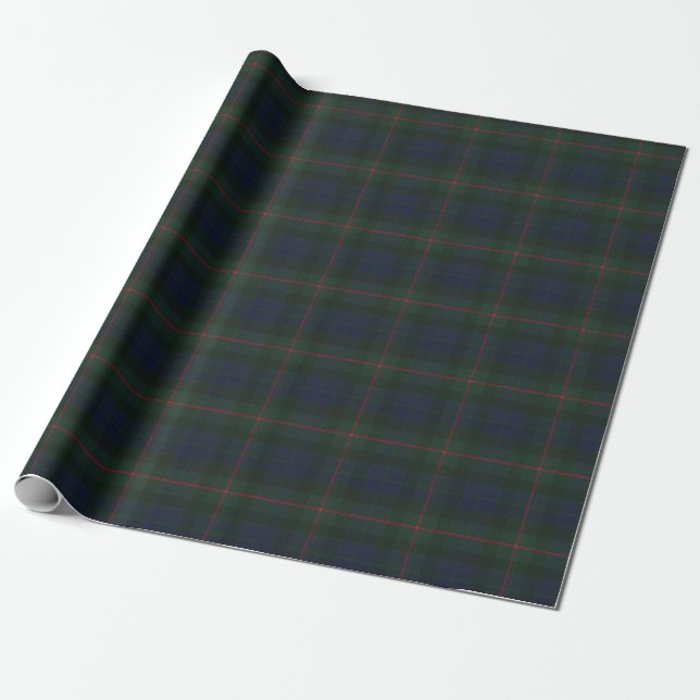 Gunn Modern Original Scottish Tartan Wrapping Paper (Unrolled)