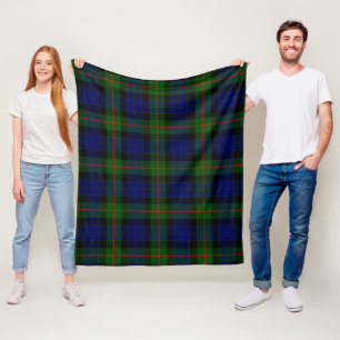 Gunn Modern Plaid Fleece Blanket