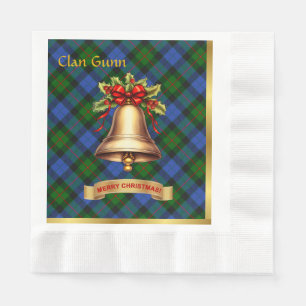 Gunn Personalised Tartan Christmas Napkin