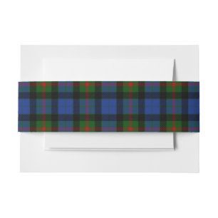 Gunn Scottish Tartan Belly Band Invitation Belly Band