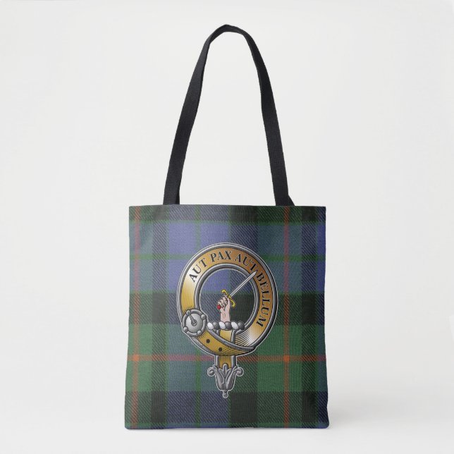 Gunn Tartan & Badge Tote Bag (Front)