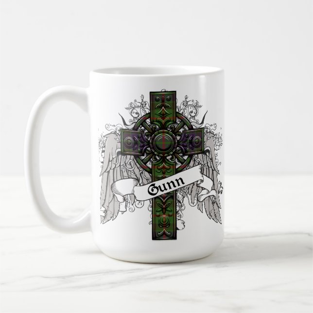 Gunn Tartan Cross Coffee Mug (Left)