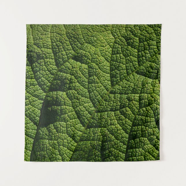 Gunnera leaf green leaf details tapestry (Front)