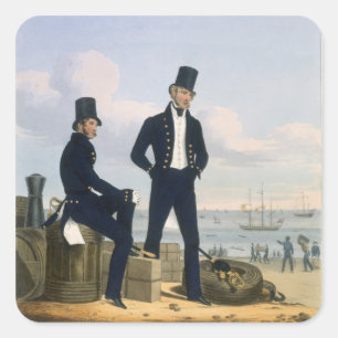 Gunners, Boatswains and Carpenters, plate 11 from Square Sticker
