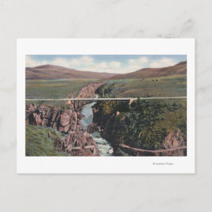 Gunnison, CO - Sapinero Bridge over Lake Postcard