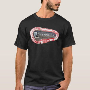 Gunnison Colorado Rock Climbing Carabiner T-Shirt