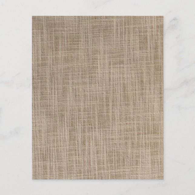 Gunny sack background flyer (Front)