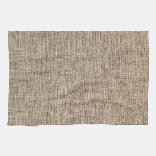 Gunny sack background tea towel (Horizontal)
