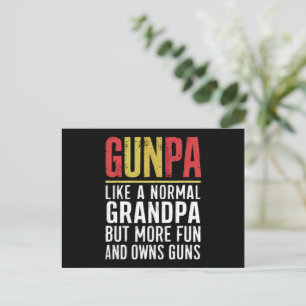Gunpa Like A Normal Grandpa But More Fun And Owns Postcard
