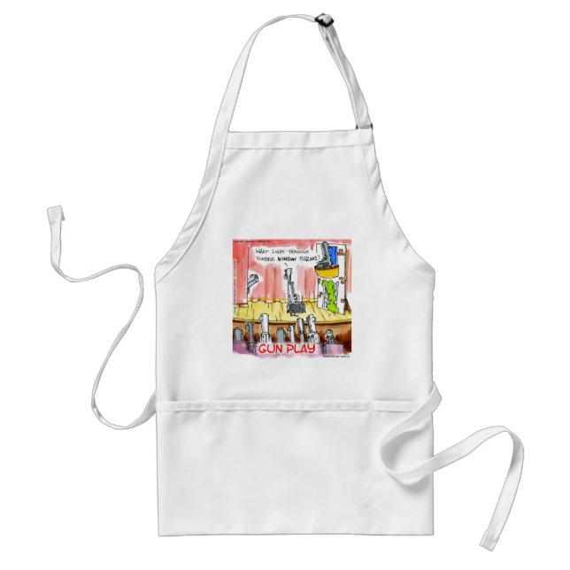 GunPlay Funny Cartoon Standard Apron (Front)