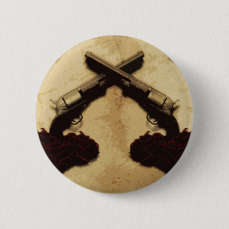 Guns and Roses 6 Cm Round Badge