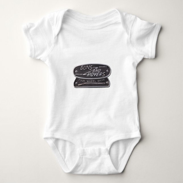 Guns and Rovers Logo3.png Baby Bodysuit (Front)