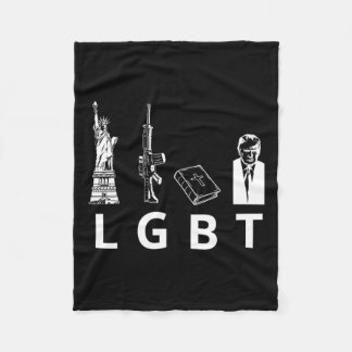 Guns Bible Trump Fleece Blanket