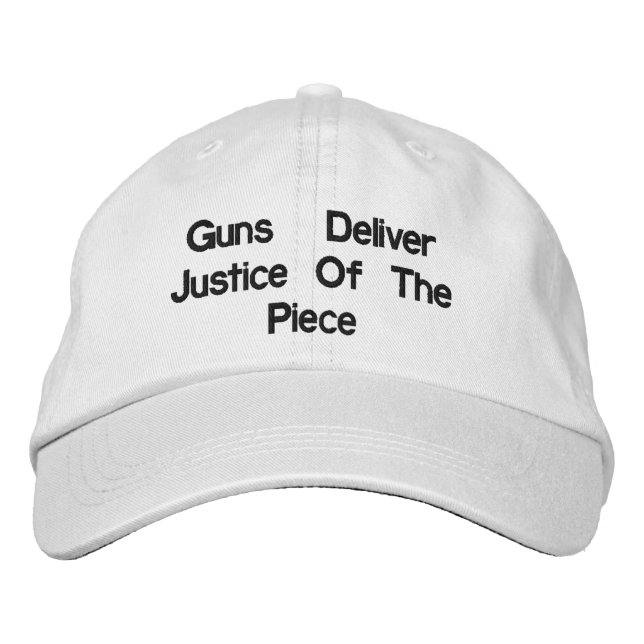 Guns Deliver Justice Personalised Adjustable Hat (Front)