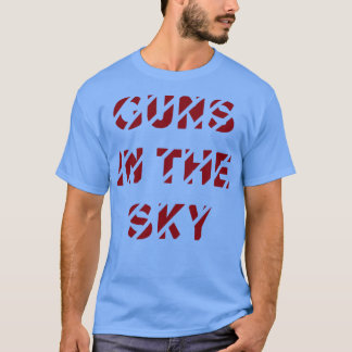Guns In The Sky burgundy T-Shirt