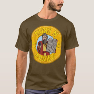 Guns N Moses Jewish Passover Pun Israeli Defence F T-Shirt