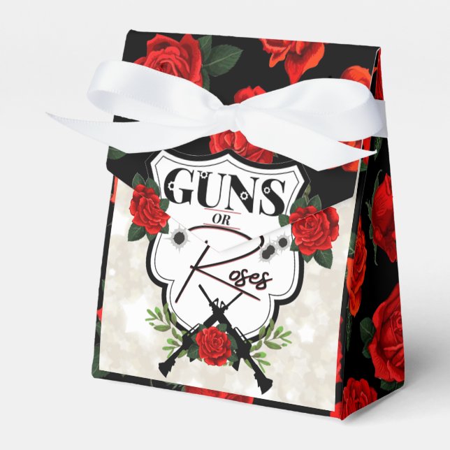 Guns or Roses Gender Reveal| Shoot your Shot Baby  Favour Box (Front Side)