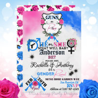 Guns or Roses Pink & Blue Gender Reveal 