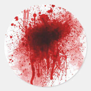 gunshot wound.png classic round sticker