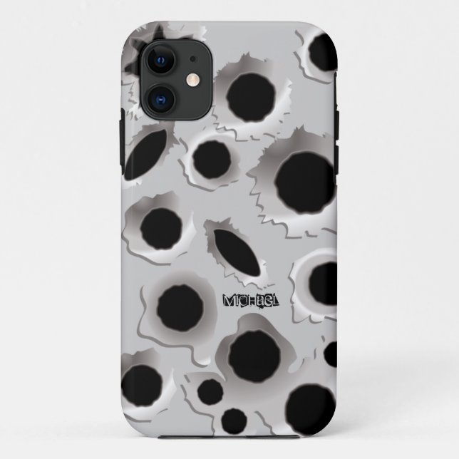 GunShots Holes Funny  iPhone 5 Case (Back)