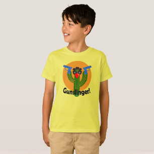 Gunslinger Cactus Design - Kids' Basic T-Shirt