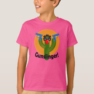 Gunslinger Cactus Design - Kids' Basic T-Shirt