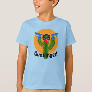 Gunslinger Cactus Design - Kids' Basic T-Shirt