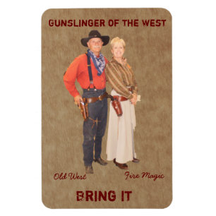 Gunslinger Couple Magnet