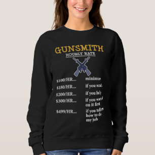 Gunsmithing Weapon Gunsmith Guns Maker Quotes  2 Sweatshirt
