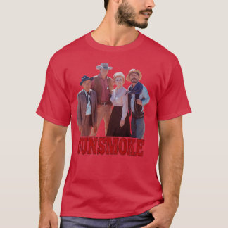 Gunsmoke Group Shot Classicv Western funny T-Shirt