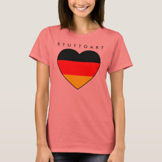 Günstiges Stuttgart-Herz-Shirt Deutschland WM 2010 T-Shirt