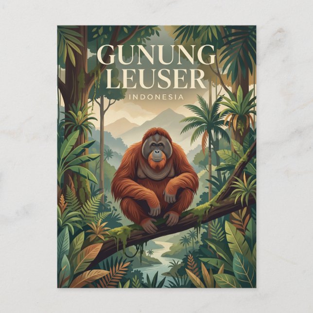 Gunung Leuser Indonesia Postcard (Front)
