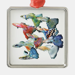 Guppies Metal Tree Decoration