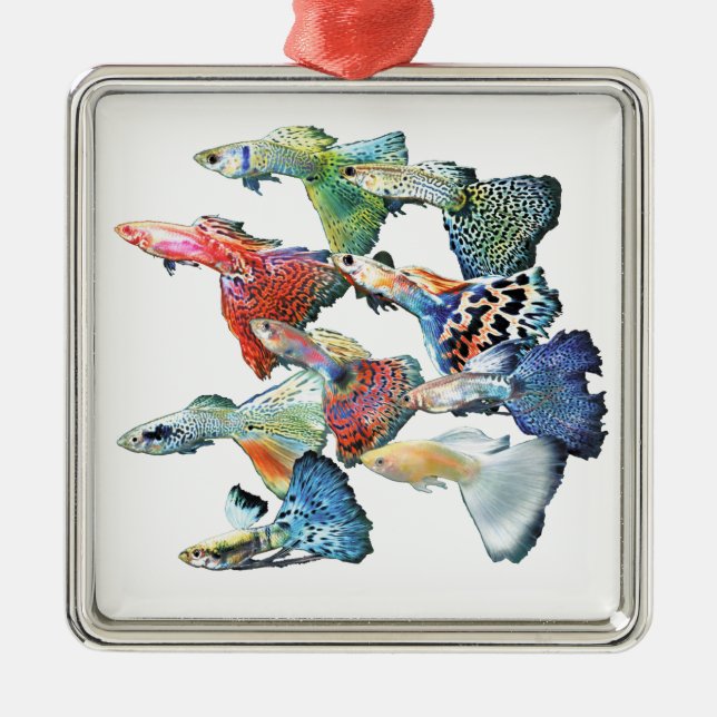 Guppies Metal Tree Decoration (Front)