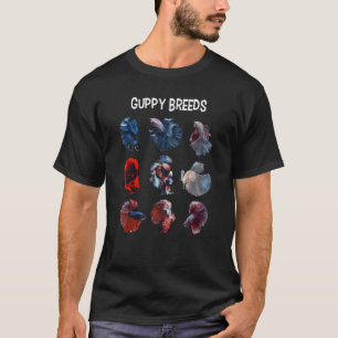 Guppy Breeds Millionfish Livebearers Fishkeeper Me T-Shirt
