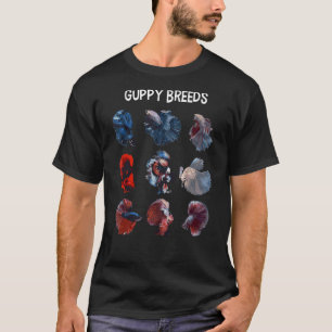 Guppy Breeds Millionfish Livebearers Fishkeeper Me T-Shirt