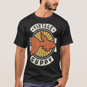 Guppy Fish Vintage Classic Retro 60s 70s Animal T-Shirt
