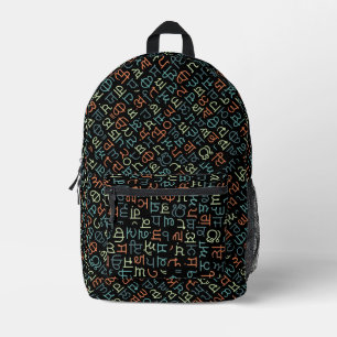 Gurmukhi Printed Backpack
