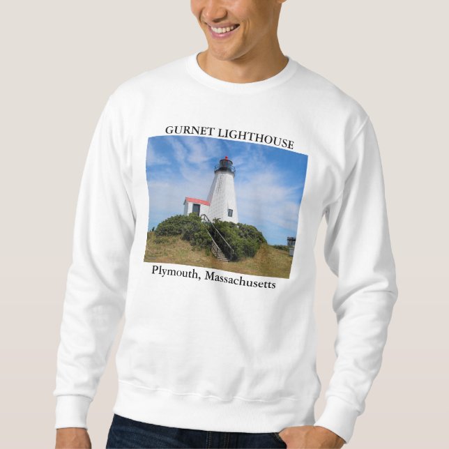 Gurnet Lighthouse, Plymouth Massachusetts Sweatshirt (Front)