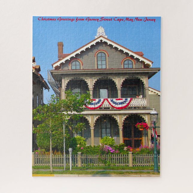 Gurney Street Cape May New Jersey. Jigsaw Puzzle (Vertical)