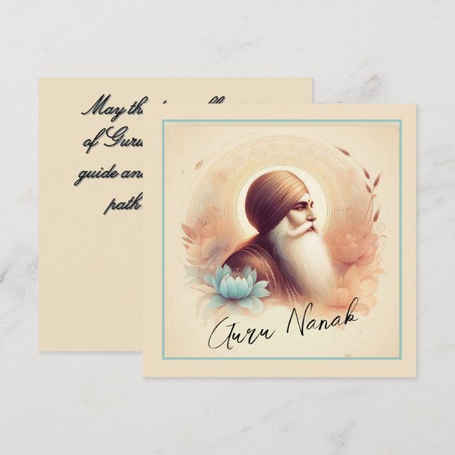 Guru Nanak Card (Front/Back)
