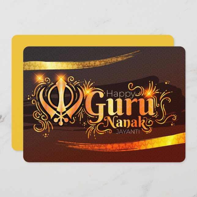 Guru Nanak Holiday Card (Front/Back)
