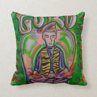 GURU Polyester Throw Pillow 16" x 16" by jzebraa
