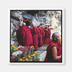 Guru Rinpoche, Pharping Cave, Monks - Nepal Magnet